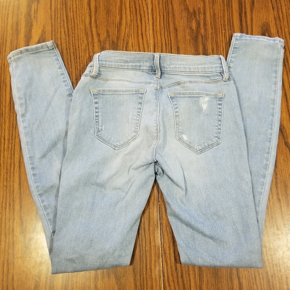 Distressed Jeggings Pacsun Super Stretch Size 24